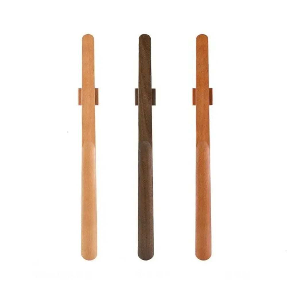 Creative 30/55cm Magnetic Shoehorn Wooden Handle Flexible Lazy Shoe Horn No-Bend Long Shoe Lifter for Elderly, Pregnant Women