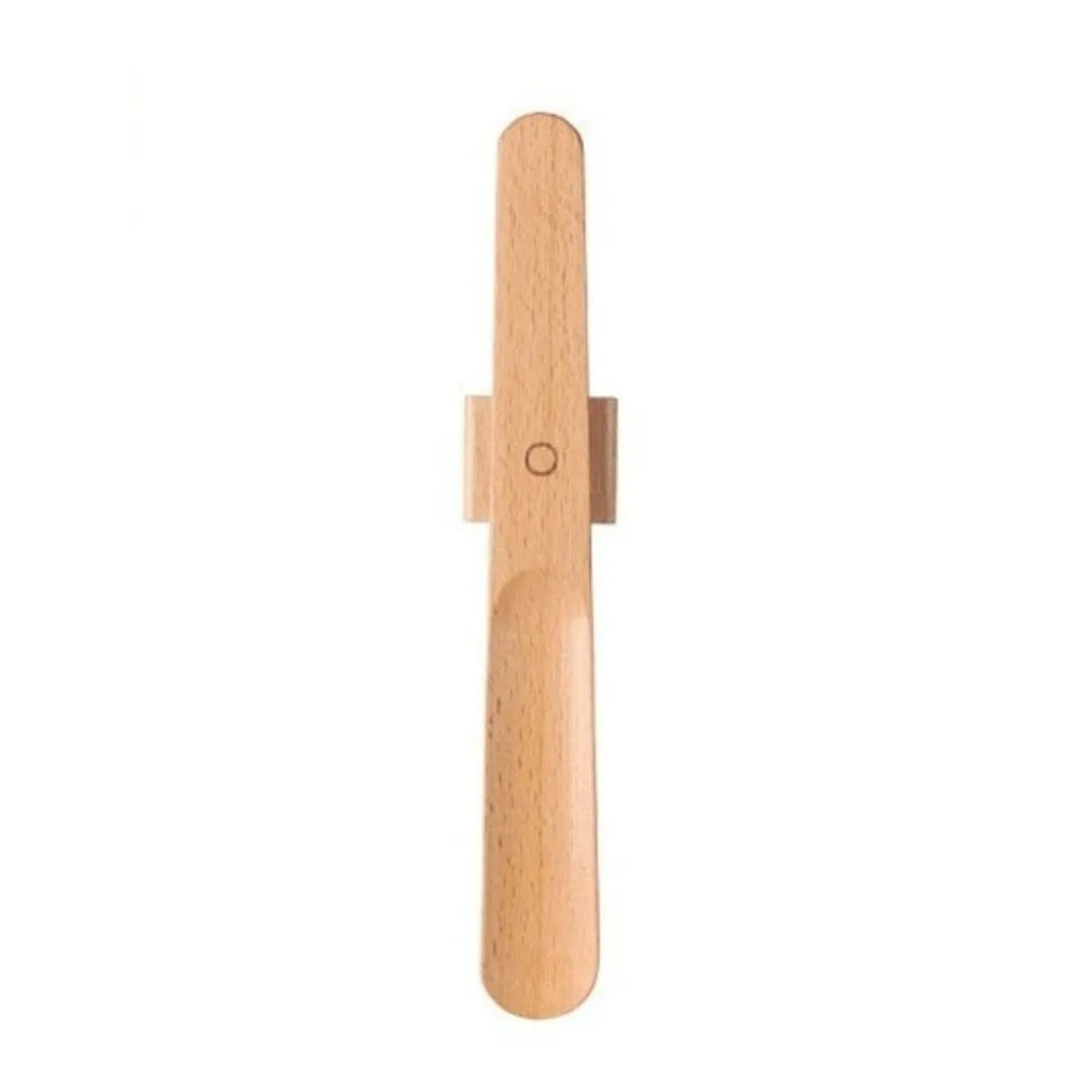 Creative 30/55cm Magnetic Shoehorn Wooden Handle Flexible Lazy Shoe Horn No-Bend Long Shoe Lifter for Elderly, Pregnant Women